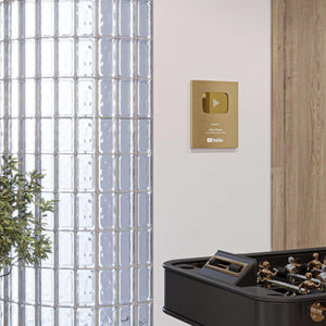 trophée youtube, awardly, trophée youtube personnalisable, cadre, decoration d'interieur, cadre personnalisable, displate youtube, displate décoration d’interieur