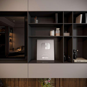 trophée youtube, awardly, trophée youtube personnalisable, cadre, decoration d'interieur, cadre personnalisable, displate youtube, displate décoration d’interieur