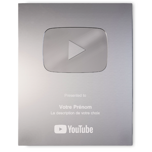 trophee youtube à personnaliser